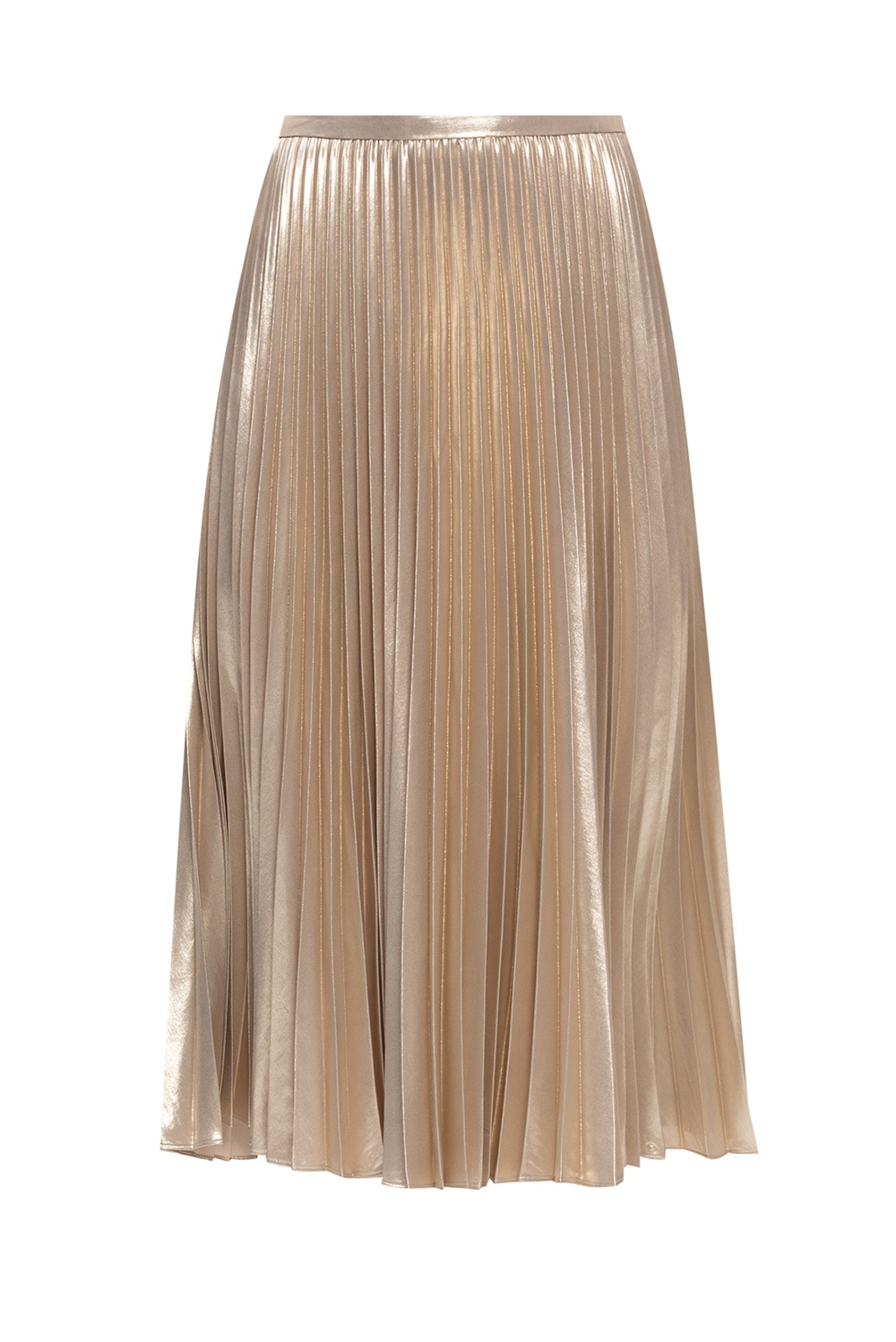 Champagne gold pleated on sale skirt